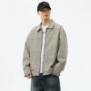 아이언하트 가을 빈티지 남성 잠바 야상사파리 워싱 야상 상의 미조 하이웨스트 숏 자켓 코트 KKE3