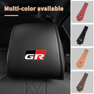 호환 도요타 GR 가주 레이싱 스포츠용 가죽 카시트 헤드레스트 보호 커버 액세서리  C-HR RAV4  아벤시스