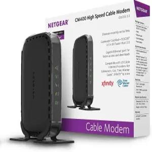 NETGEAR 케이블 모뎀 CM400 Comcast Spectrum Cox를 통해 공급업체 Xfinity와 호환 가능 최대 100Mbps