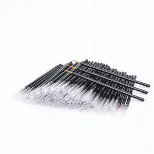 i-Laesh 100 일회용 라이너 브러시 어플리케이터 - 초미세 팁 립 앤 속눈썹 메이크업 도구 사용하기 쉽고