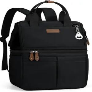 마엘스트롬 쿨러 백팩 36캔 단열 부드러운 누수 방지 더블 데크 쿨러백 남녀용 경량 런치 해변 여행 캠핑