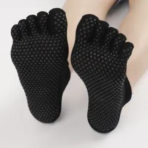 P1 홈트 필라테스 발가락 양말 블랙