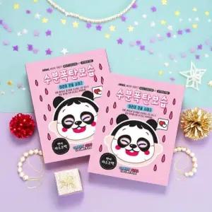 미라클하우스 캔디걸 코스메틱 마스크팩 팬더 동물 얼굴팩 시트 진정 보습팩 화장품 키즈 3개 722580