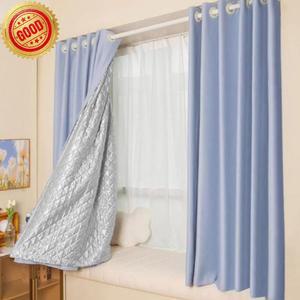 두꺼운 창문 커튼 겨울 암막커튼 거실 방음 창문커튼 방한