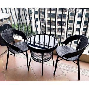 부부 테이블 2인 카페 티테이블 세트 커피 원형 미니 셋트 등나무 가정용