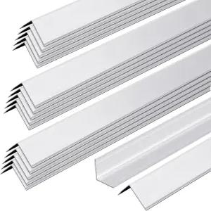 테르웬 30개 알루미늄 합금 금속 몰딩 코너 가드 48 x 1.2 인치 벽 90° 앵글 도어 프레임 캐비닛