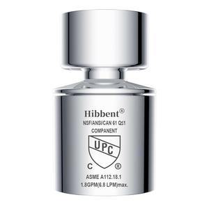 [미국배송] 히벤트 NSF /ANSI /CAN 61 인증 수도꼭지 에어레이터 CUPC 360 회전식 주방 싱크대 이중 기능 분무기 헤드 교체 부품 55/64인치 여성 나사산 - 크롬