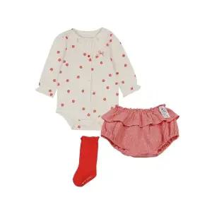 [롯데백화점]에뜨와 마토바디수트3PCS SET 07T117984/출산,신생아 백일선물,봄 바디수트