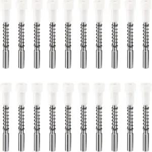 창문 스크린 플런저 래치 20개 알루미늄 합금 리테이너 신뢰할 수 있는 하드웨어 스프링 핀 교체 부품용