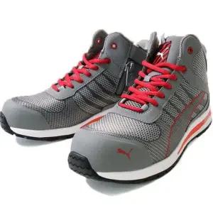 슈즈 작업화 남성 경량 안전화 토캡 신발 메쉬 하이탑