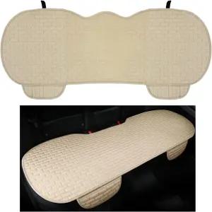 실빌 자동차 뒷좌석 커버 미끄럼 방지 롱 보호대 수납 포켓 통기성 편안한 쿠션 패드 매트 범용