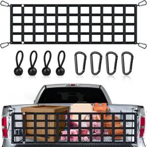 픽업 트럭 침대용 테일게이트 네트 60인치 x 18인치 대형 화물 포드 쉐보레 GMC 도요타 램 지프 등
