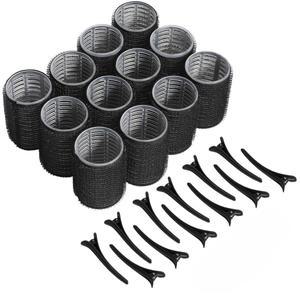 헤어 롤러 세트 셀프 DIY 그립 훅 컬러 12개 무열 6/12 클립 살롱 드레싱 스티키  도구