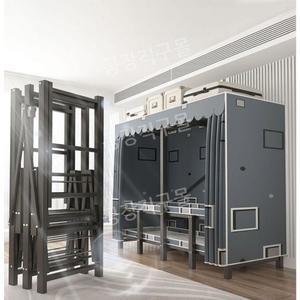 자취방 간이 옷장 장롱 천옷장 이불장 접이식 철프레임