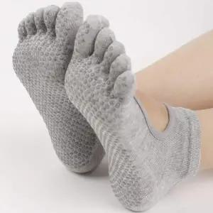 P1 홈트 필라테스 발가락 양말 연그레이