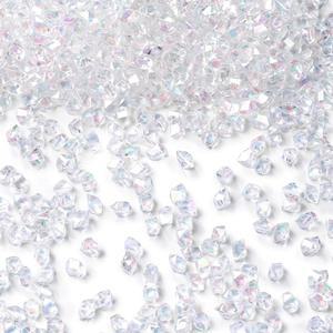 돔스타 4200PCS 투명 가짜 얼음, 이리데센트 아크릴 다이아몬드, 꽃병 필러, 으깬 얼음 바위 센터피스 어항 테이블 산란 사진 소품 디스플레이 장식