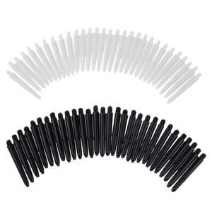 60개 35mm 2BA 스레드 플라스틱 다트 스템 샤프트  팁 화이트  블랙