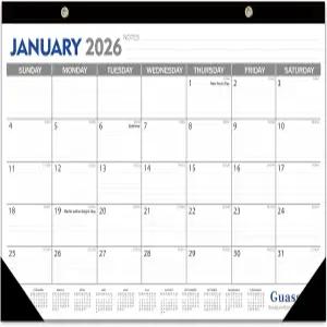 GuassLee 데스크 캘린더 2026-2027 - 18 월간 17인치 x 11.5인치 1월부터 시작됩니다. 2026-6월 학생 가족