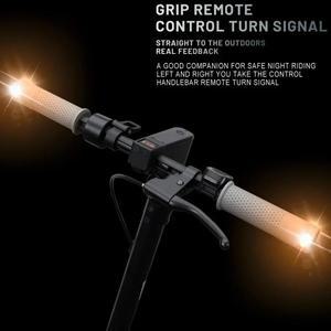 전기 스쿠터 튜닝 핸들 바 그립 방향 지시등 리모컨 포함 나인봇 맥스 G30 LED 램프 악세사리
