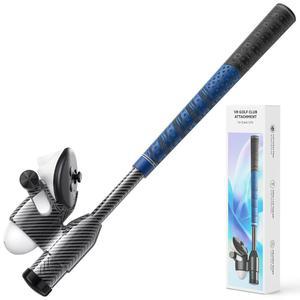 오큘러스 메타 퀘스트 3/3용 VR 골프 클럽 부착물, 탄소 섬유 소재, 무게, 정밀 추적, 논슬립 리얼 그립, 3 +용 핸들 액세서리, 부착물