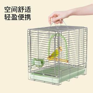 스테인리스 접이식 새집 앵무새 케이지 하우스 철제 사육장 사육통