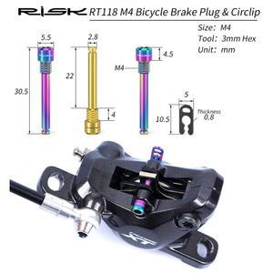 티타늄 자전거 오일 디스크 브레이크 볼트 키트 플러그 리테이너 핀 블리드 니플 압축 너트 XT M8000용 호