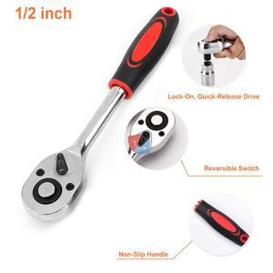 1/2 인치 래칫 렌치 24  드라이브 소켓 도구 다기능 DIY 자전거 바이크 오토바이 자동차 핸드 툴