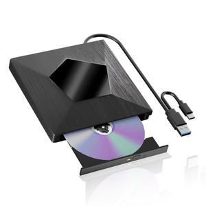외장 블루레이 드라이브, USB 3.0 및 타입 C가 있는 버너, CD DVD 리더기, PC용 라이터, Windows XP /7 /8 /10 /11 MacOS용 드라이브