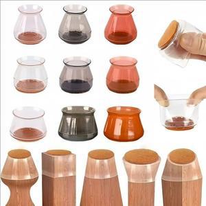 16개 실리콘 의자 테이블 미끄럼 커버 플러그 양말 피트 원형 패드 다리 데코 보호 레벨링 가구 방지