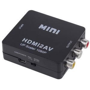 HDMI to RCA, HD 비디오 컨버터, Yeworth 1080P 미니 - 3RCA AV /CVBS 컴포지트 어댑터 PC /PS3 /DVD용, USB 충전 케이블 코드가 있는 PAL /NTSC를 지원