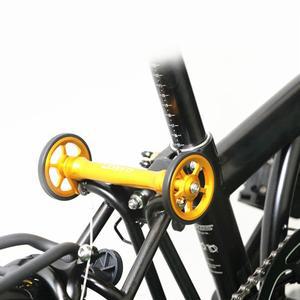 휠 연장 막대 텔레스코픽 바 자전거 Brompton 접이식 용 호환알루미늄 합금 후순면물 랙 부품