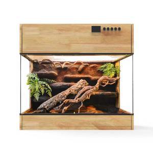 원목 사육장 파충류 전용 보온 40X30X30CM 장식 투명 단열 A형 전시