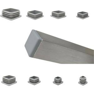 12PCS 회색 블랭킹 삽입 튜브 다리 바닥 침대 보호대 먼지 테이블 가구 피트 커버 엔드 파이프 의자 플러그