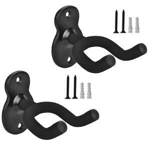 기타 벽 행거 스탠드 우쿨렐레 마운트 바이올린 후크 보관 홀더 디스플레이 랙 브래킷 대부분의 베이스 액세서리용 쉬운 설치 (2팩 5개)