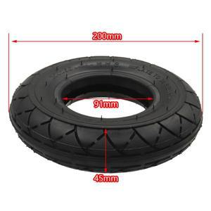 8인치 200x50 내부  외부 타이어 알루미늄 합금 10mm 허브 전기 스쿠터 휠 공압 용 호환6200 베어링 포함