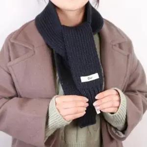 니트 목도리 미니 짧은 머플러 여자 여성