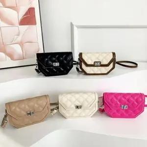 퀼팅 패턴 컴팩트 수납 미니 크로스백 6SS