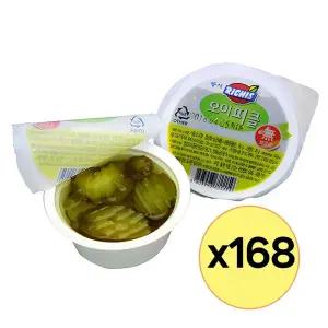 슬라이스 컵피클 80g 대량구성 168개입