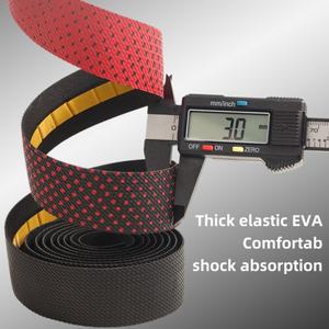 도로 자전거 PU EVA 핸들 바 테이프  래퍼 미끄럼 방지 충격 그라디언트 색상 사이클링 밸런스 부품