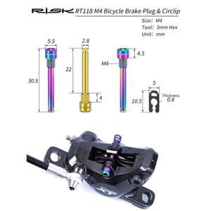 자전거 오일 유압 디스크 브레이크 티타늄 볼트 나사 리테이너 핀 압축 너트 블리드 니플 마스터 실린더