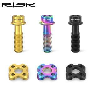 2개 M5X16mm 앞 변속기 볼트  워셔 키트 티타늄 합금 나사 도로 자전거 고정