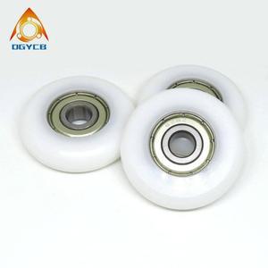 4pcs 8mm 보어 40mm 직경 로잉 머신 시트 롤러 8x40x10mm BSR6284010 POM 코팅 라운드 휠 구형 풀리