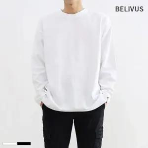 오버핏 무지티 남자 빌리버스 긴팔 BDT181 티셔츠