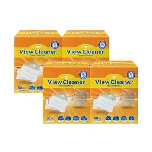 자우버 자우버 뷰 클리너 렌즈 클리닝 일회용 티슈 50매X4개(200매)