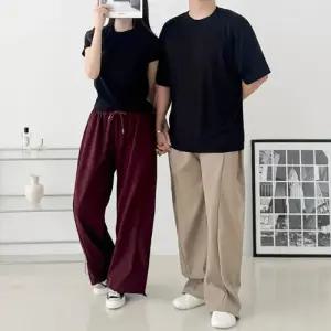 셔링 SD-250904 포인트 와이드팬츠 옆 남녀공용