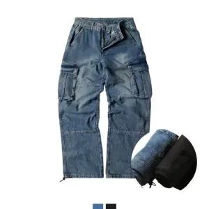 와이드 워싱청바지 남자카고