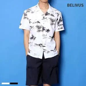 남자오버핏셔츠 남 남방 남자 일반핏 반팔셔츠 패턴 BSD103 반팔 하와이안 셔츠 빌리