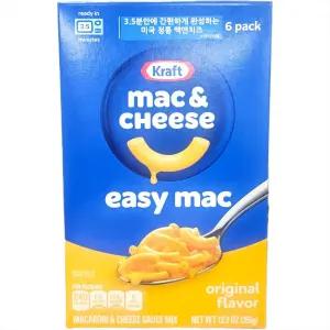 크래프트 맥앤치즈 이지맥 오리지널 6p 366g 1개
