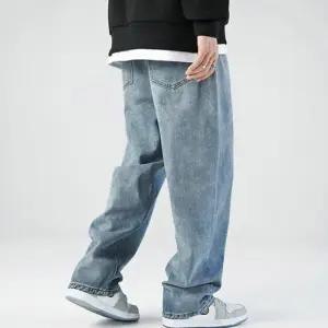 데님 남자 와이드핏 2컬러 캐주얼 청바지 - 팬츠
