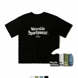 오버핏 4COLOR 반팔티 스트릿 남녀공용